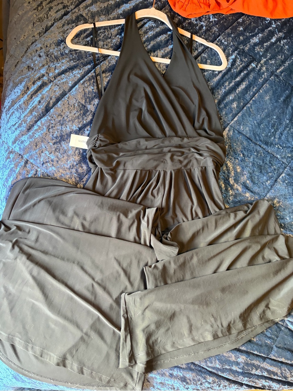 Dressbarn black stretchy Halter Jumpsuit